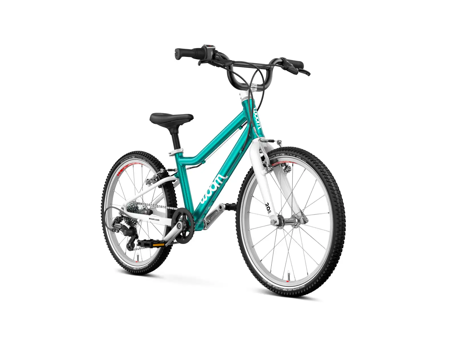 Woom GO 4 Metallic Turquoise 20 detský bicykel