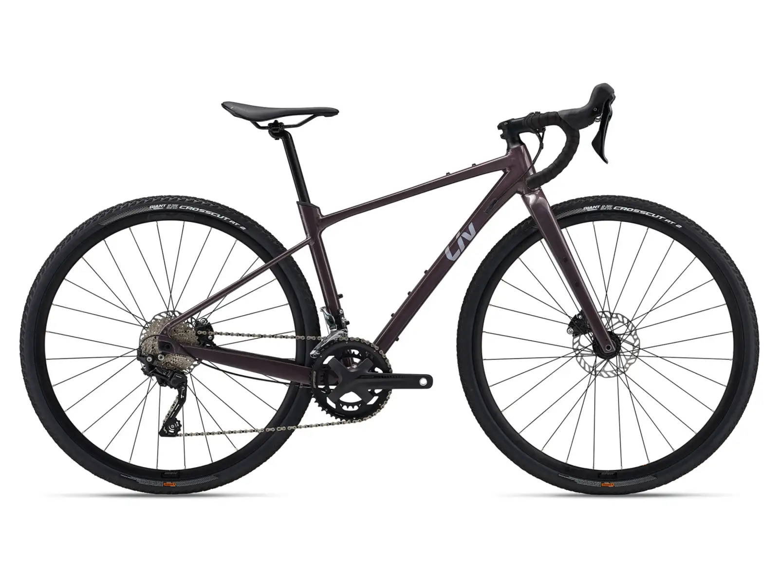 Liv Devote 1 dámsky gravel bicykel Charcoal Plum