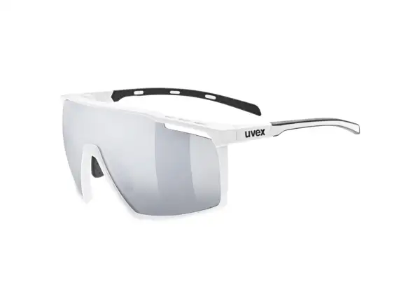 Uvex MTN Perform cyklistické okuliare White Mat/Mirror Silver