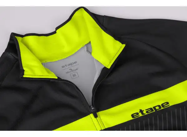 Etape Comfort 2.0 pánsky dres dlhý rukáv čierna/žltá fluo