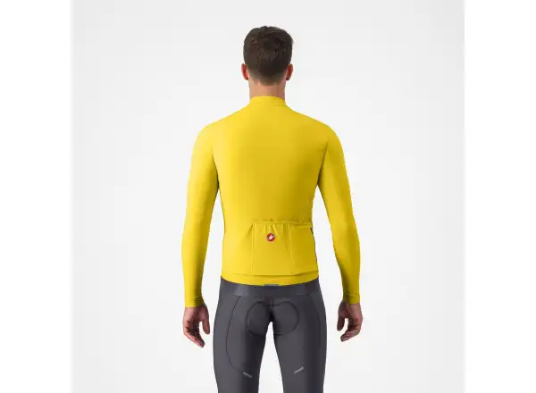 Castelli Espresso Thermal Jersey pánsky dres Mango Mojito/Dark Gray