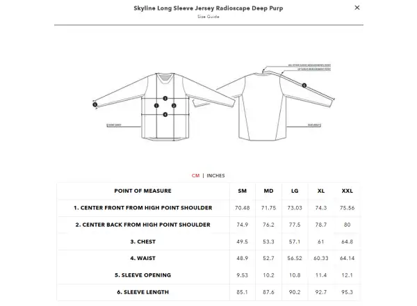 Troy Lee Designs Skyline Radioscape pánsky dres dlhý rukáv Deep Purple