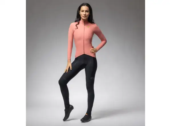 Alé R-EV1 Warm Race 2.0 dámsky zateplený dres dlhý rukáv Baroque Rose