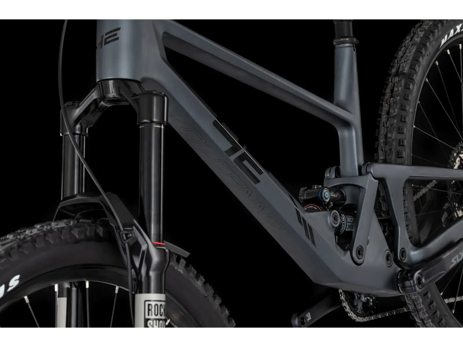 4Ever Volcanno Etna celoodpružený horský bicykel Grey Matt/Black