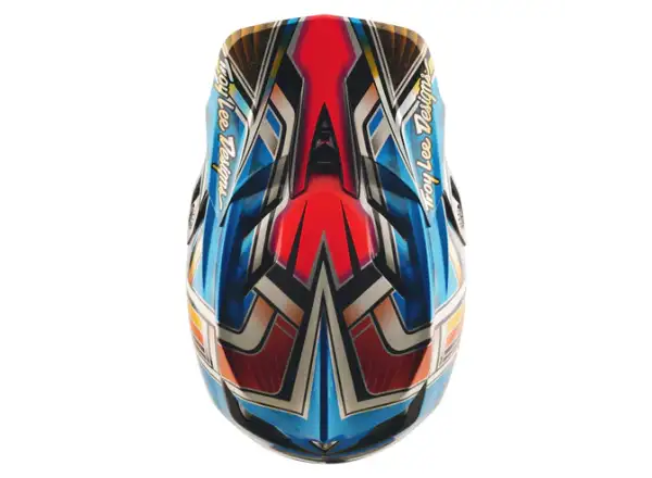 Troy Lee Designs D4 Carbon prilba Lowrider Blue