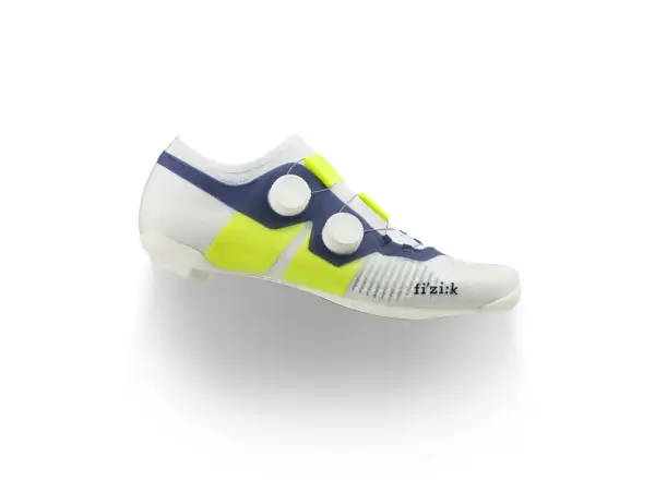 Cestné tretry Fizik Vento Vega Carbon (biela/žltá fluo)