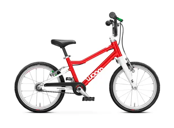Woom 3 Red Automagic 16" Detský bicykel