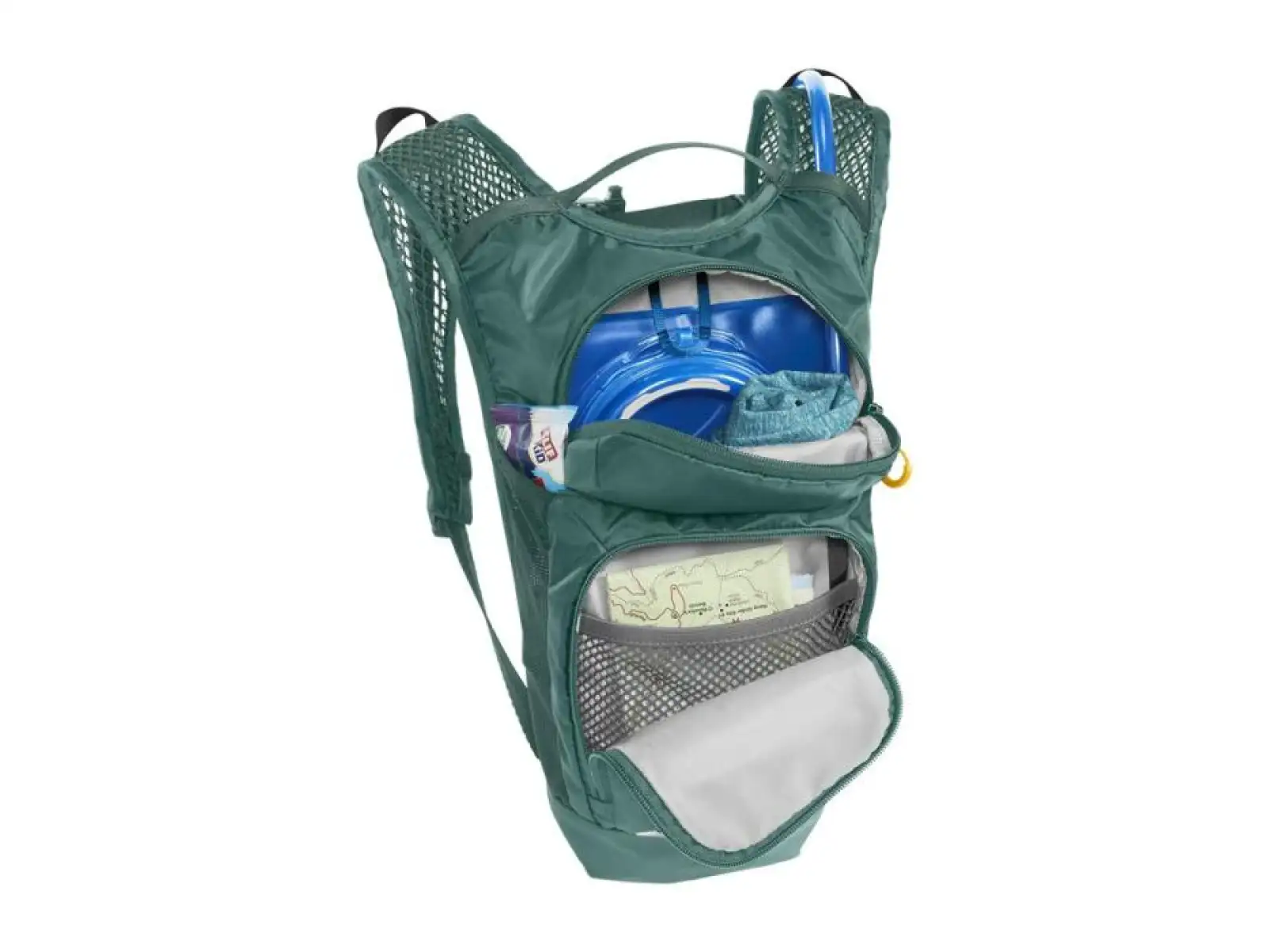 Detský batoh Camelbak Mini Mule 5 l + rezervoár 1,5 l (zelený s horským motívom)