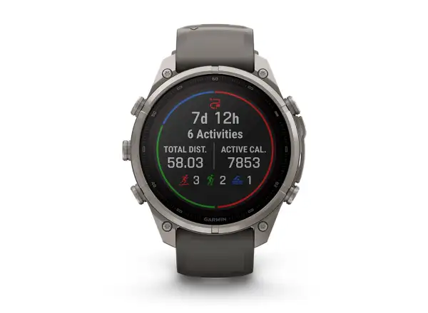 Garmin Fénix 9 Pro inReach Solar 47 mm Titanium Pebble Gray/Silver Gray