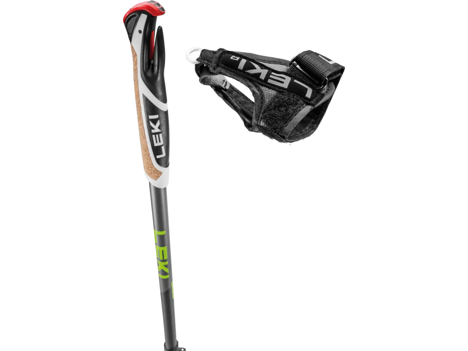 Leki Spin Shark trekingové palice Grey/Dark Anthracite/Lime vel. 100-130 cm