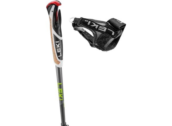 Leki Spin Shark trekingové palice Grey/Dark Anthracite/Lime vel. 100-130 cm