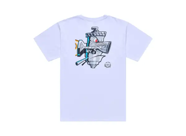 Troy Lee Designs Carb Club pánske tričko krátky rukáv White
