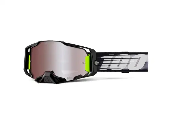 100% Armega Hiper Lightspeed MTB okuliare Mirror Silver Lens