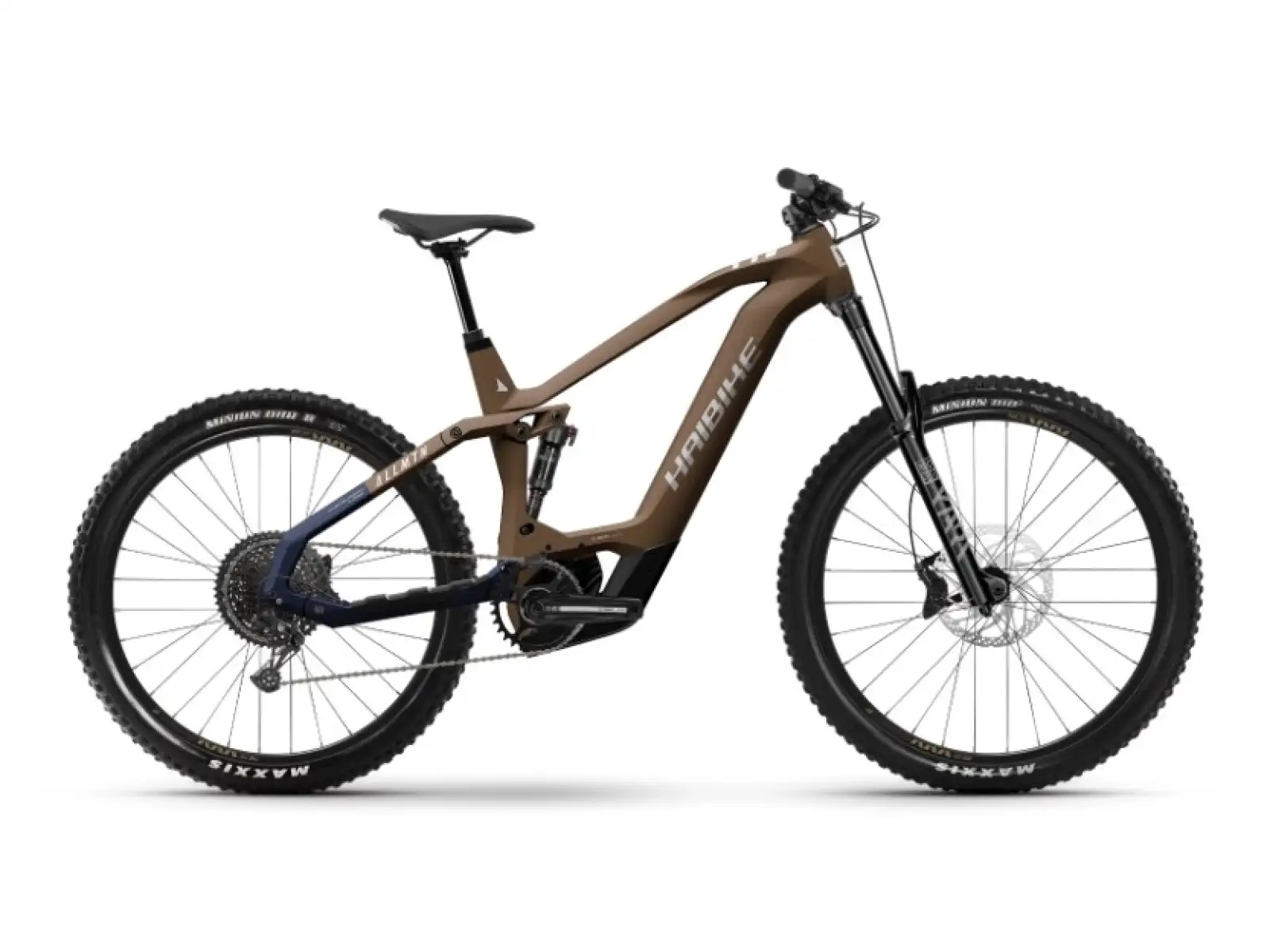 Haibike AllMtn CF 8 celoodpružený elektrobicykel Choco/Midnight