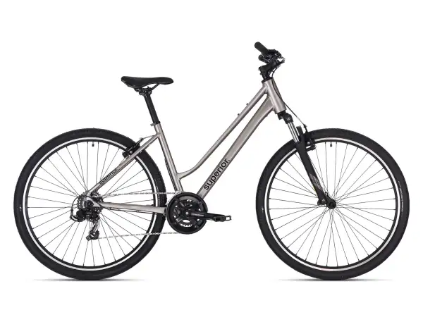 Superior Blox 6.0 MS trekingový bicykel Gloss Dark Chrome