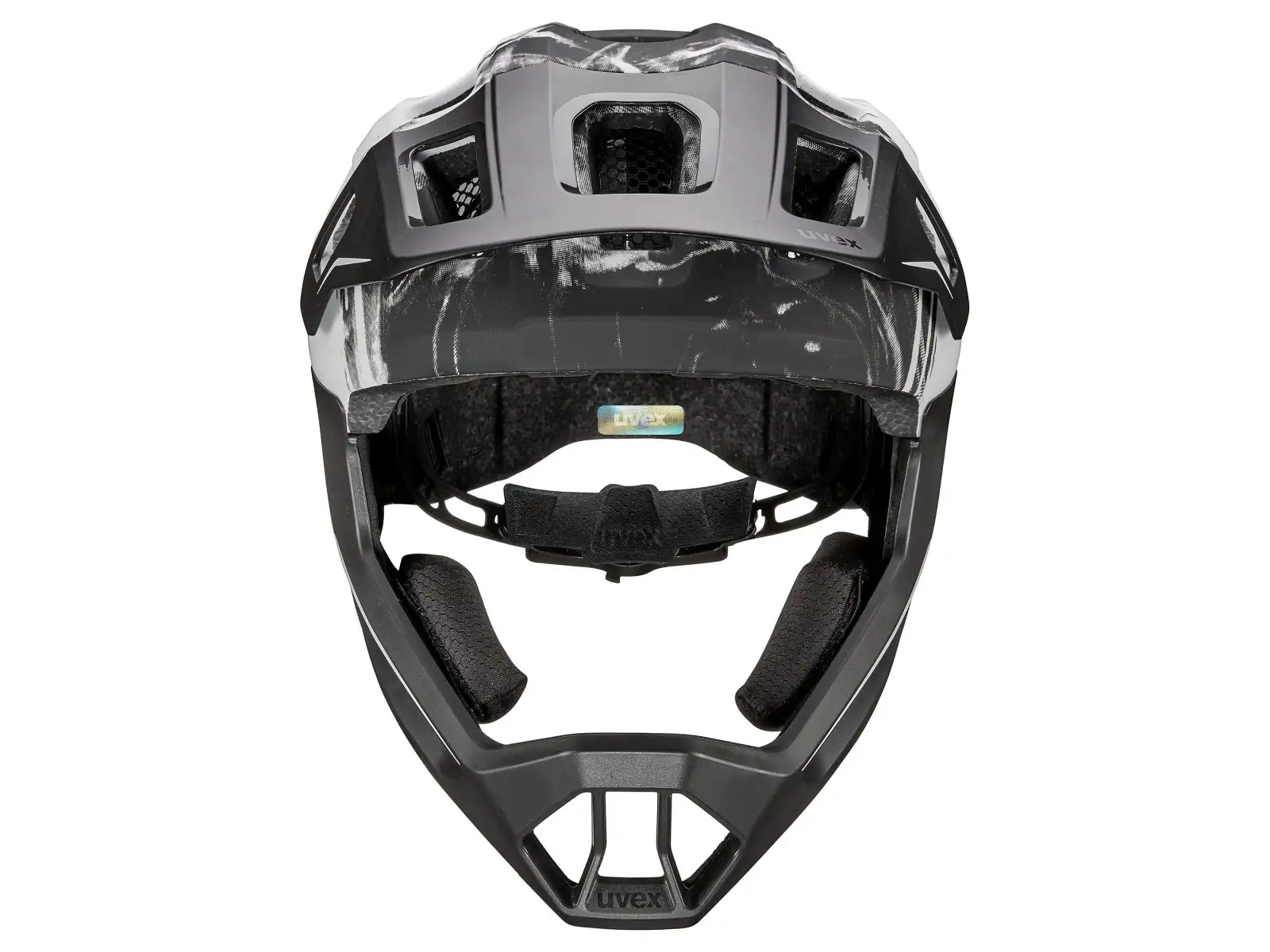 Uvex React JR Fullface MTB prilba White Matt