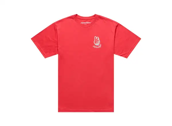 Troy Lee Designs Deuces pánske tričko krátky rukáv Scarlet