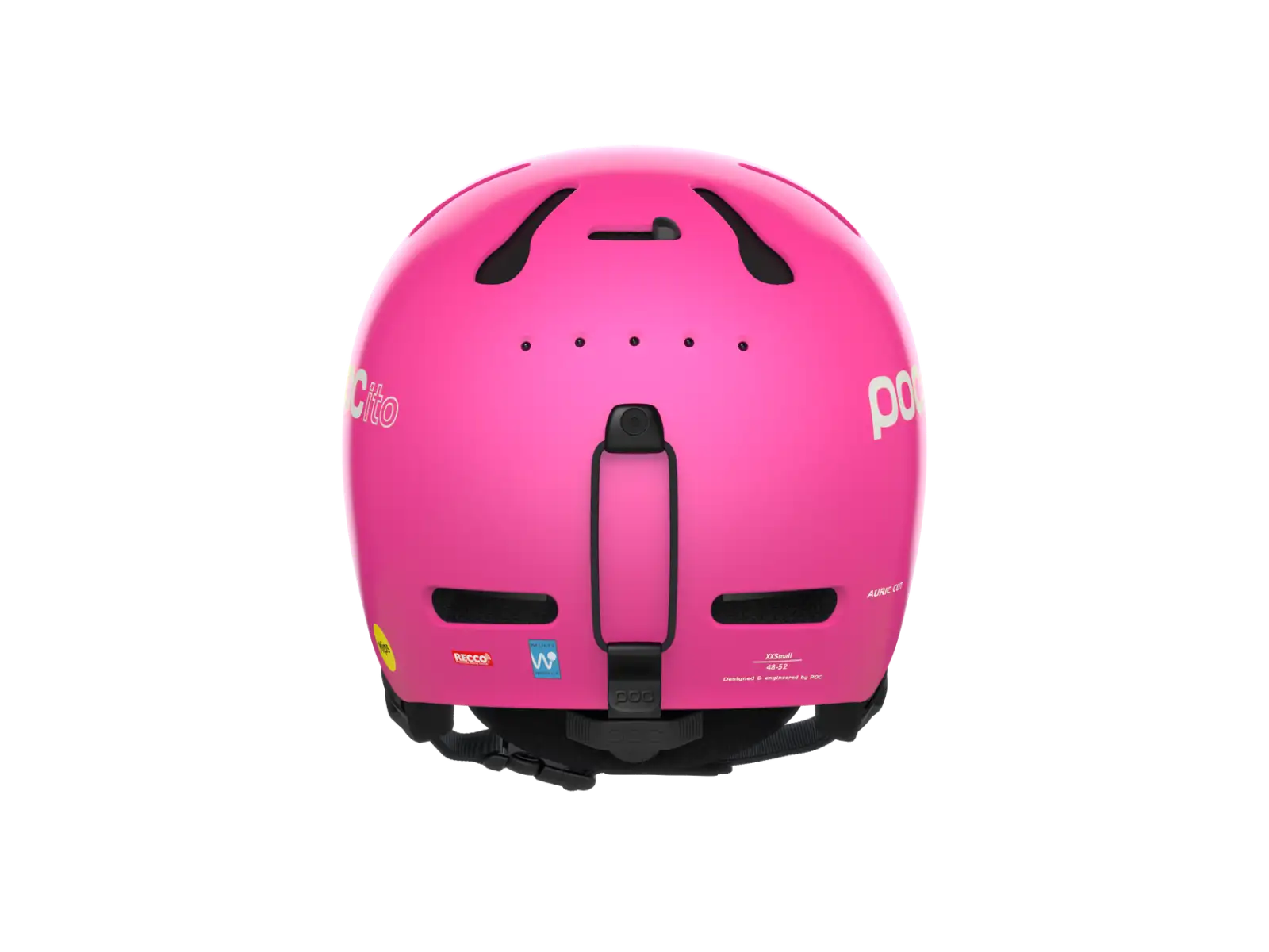 POC POCito Auric Cut MIPS detská lyžiarska prilba Fluorescent Pink