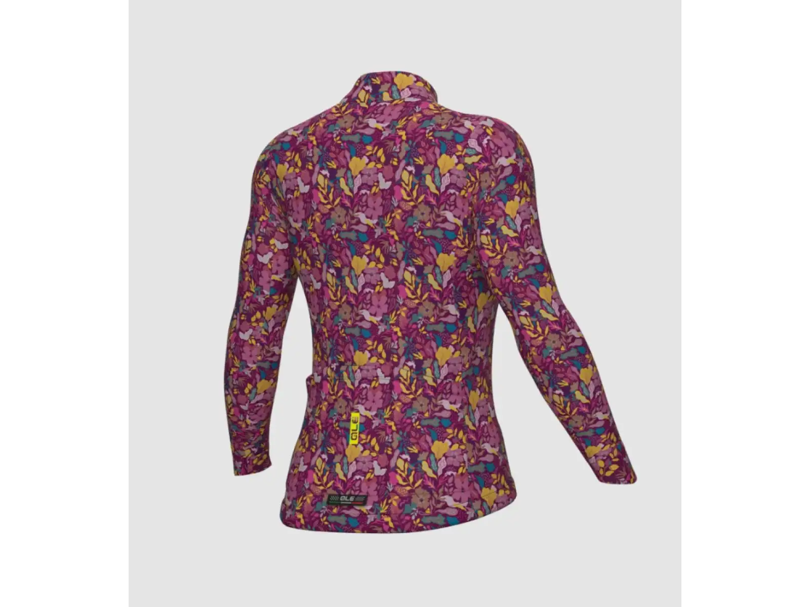 Alé Pragma Flowery dámsky zateplený dres dlhý rukáv Pink