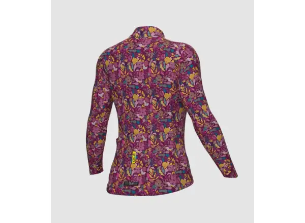 Alé Pragma Flowery dámsky zateplený dres dlhý rukáv Pink