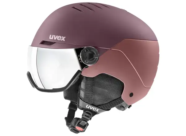 Uvex Wanted Visor lyžiarska prilba bramble/antique rose
