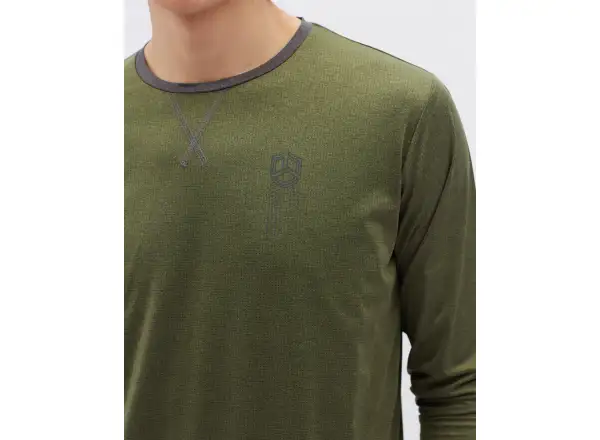 Silvini Casalo pánsky dres s dlhým rukávom Olive/Charcoal