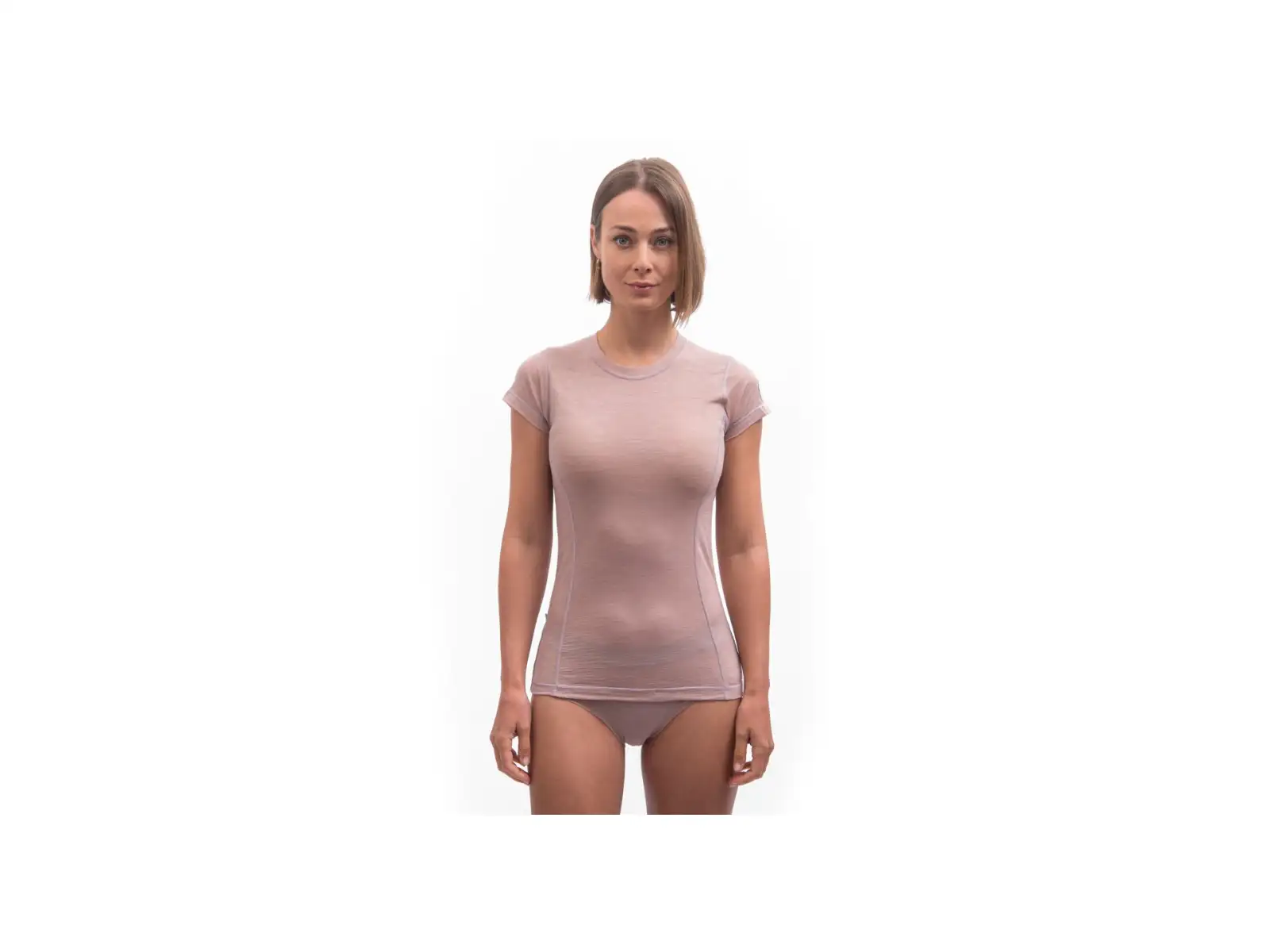 Sensor Merino Air dámske tričko krátky rukáv Dusty Pink