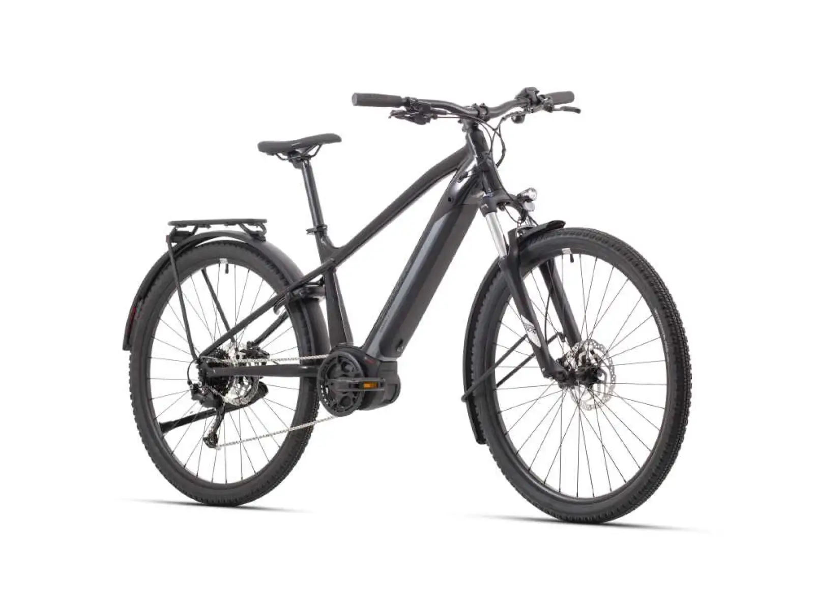 Rock Machine Torrent e50-29 B trekingové elektrokolo Touring/Gloss Black/Grey