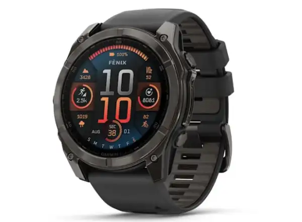 Garmin fenix 8 - 51 mm AMOLED Sapphire inteligentné hodinky Carbon DLC Titanium Black/Gray