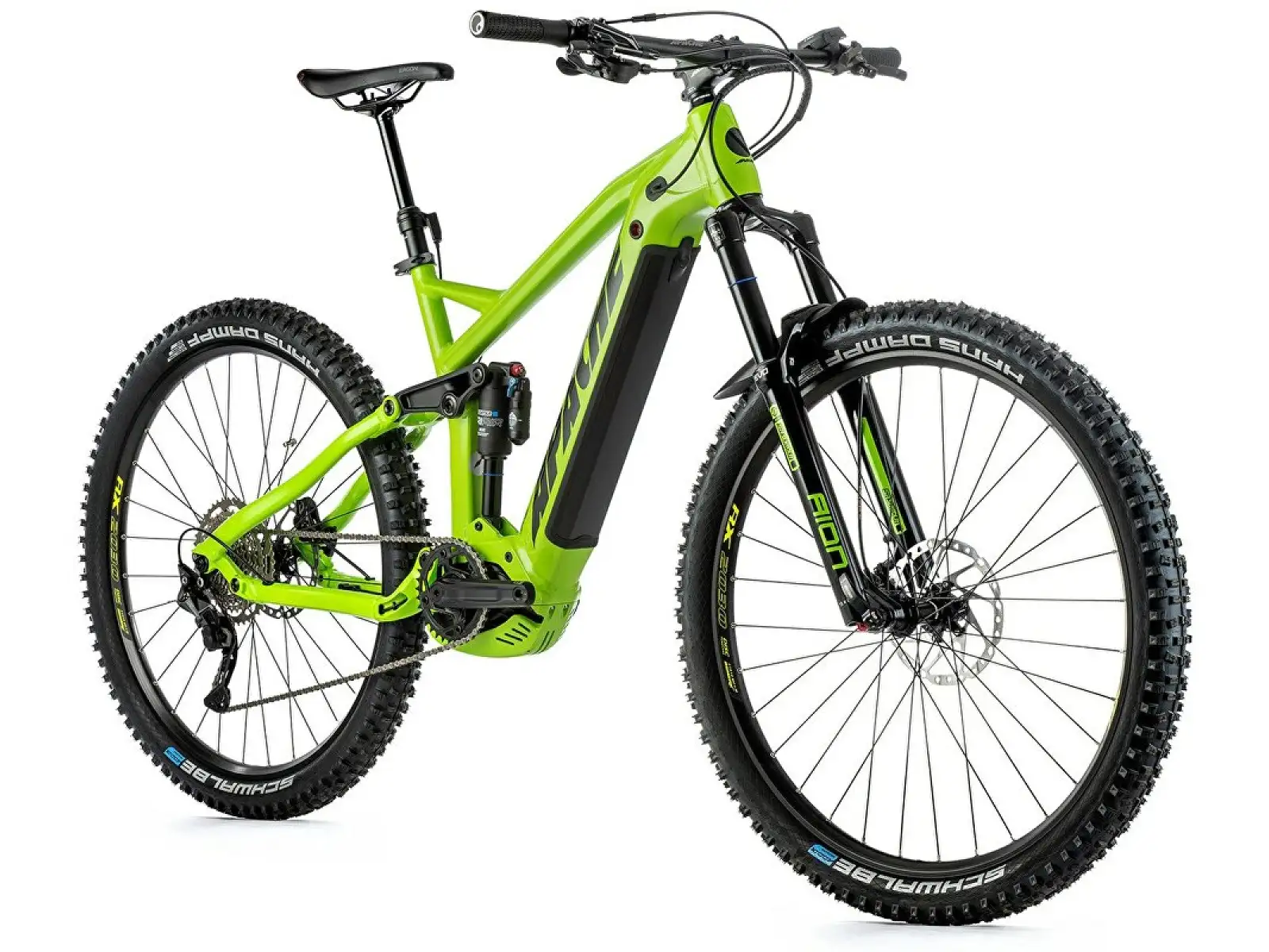 Apache Quruk 5 Bosch celoodpružený elektrobicykel acid green