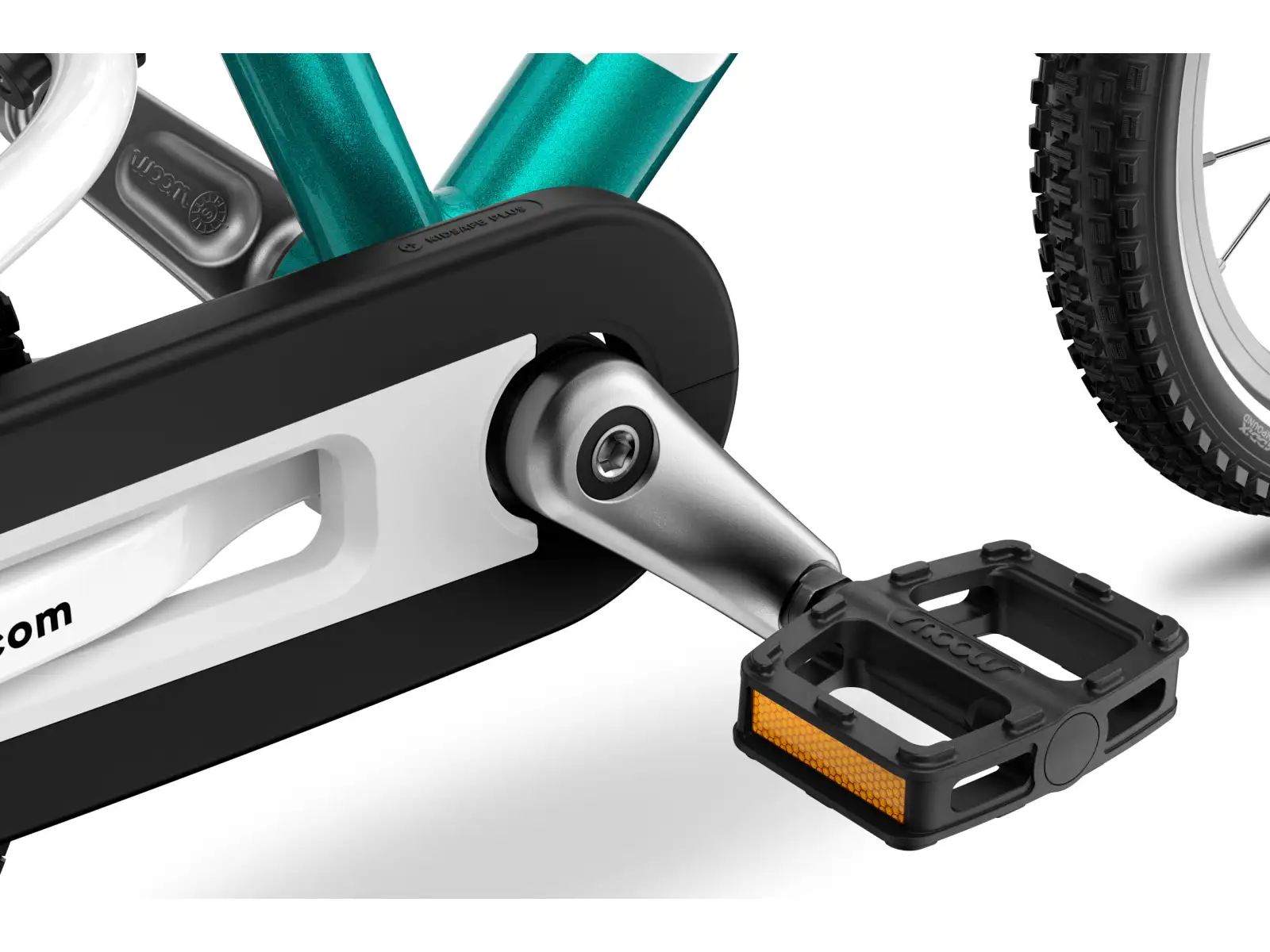 Woom GO 2 Metallic Turquoise 14 detský bicykel