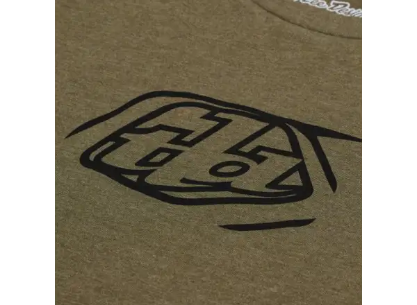 Troy Lee Designs Badge tričko krátky rukáv Olive Heather