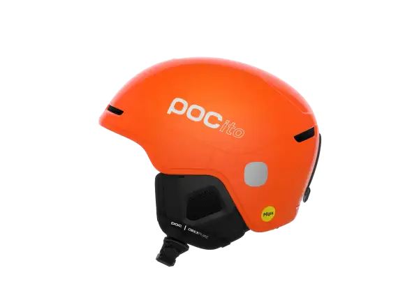 POC POCito Obex MIPS detská lyžiarska helma Fluorescent Orange