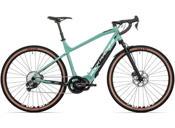 Rock Machine Gravelride e700 Di2 gravel e-bike mint/silver