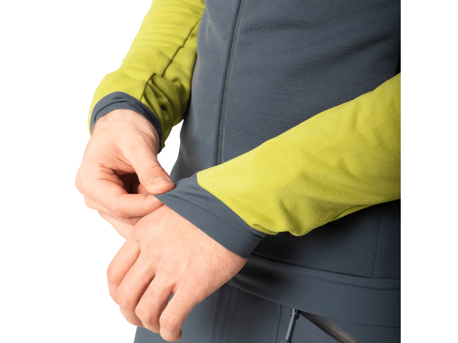 Dynafit Radical Polartec Hooded pánska bunda Golden Lime/0720