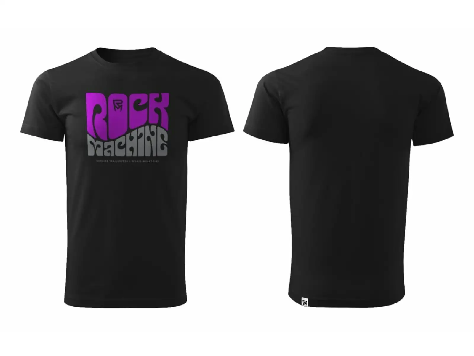 Rock Machine Wave pánske tričko s krátkym rukávom čierne