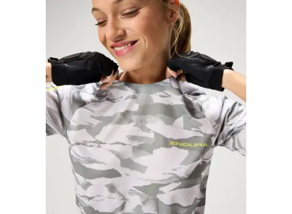 Endura LTD Mountain Camo dámsky dres krátky rukáv Haar Grey