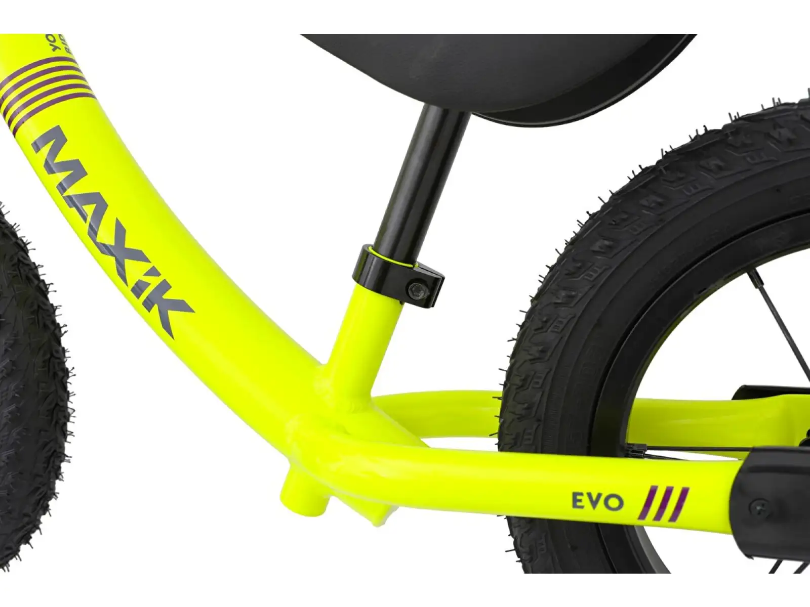 odrážadlo MAXÍK Evo Lite fluo žltá/fialová
