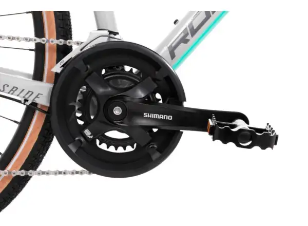 Rock Machine CrossRide 300 Lady gloss light grey/dark grey dámsky trekingový bicykel
