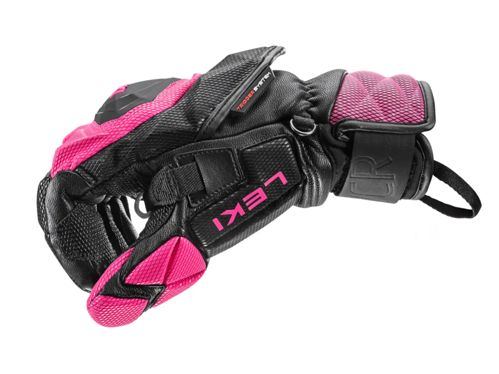 Leki WCR Venom SL 3D dámske závodné rukavice Black-Pink