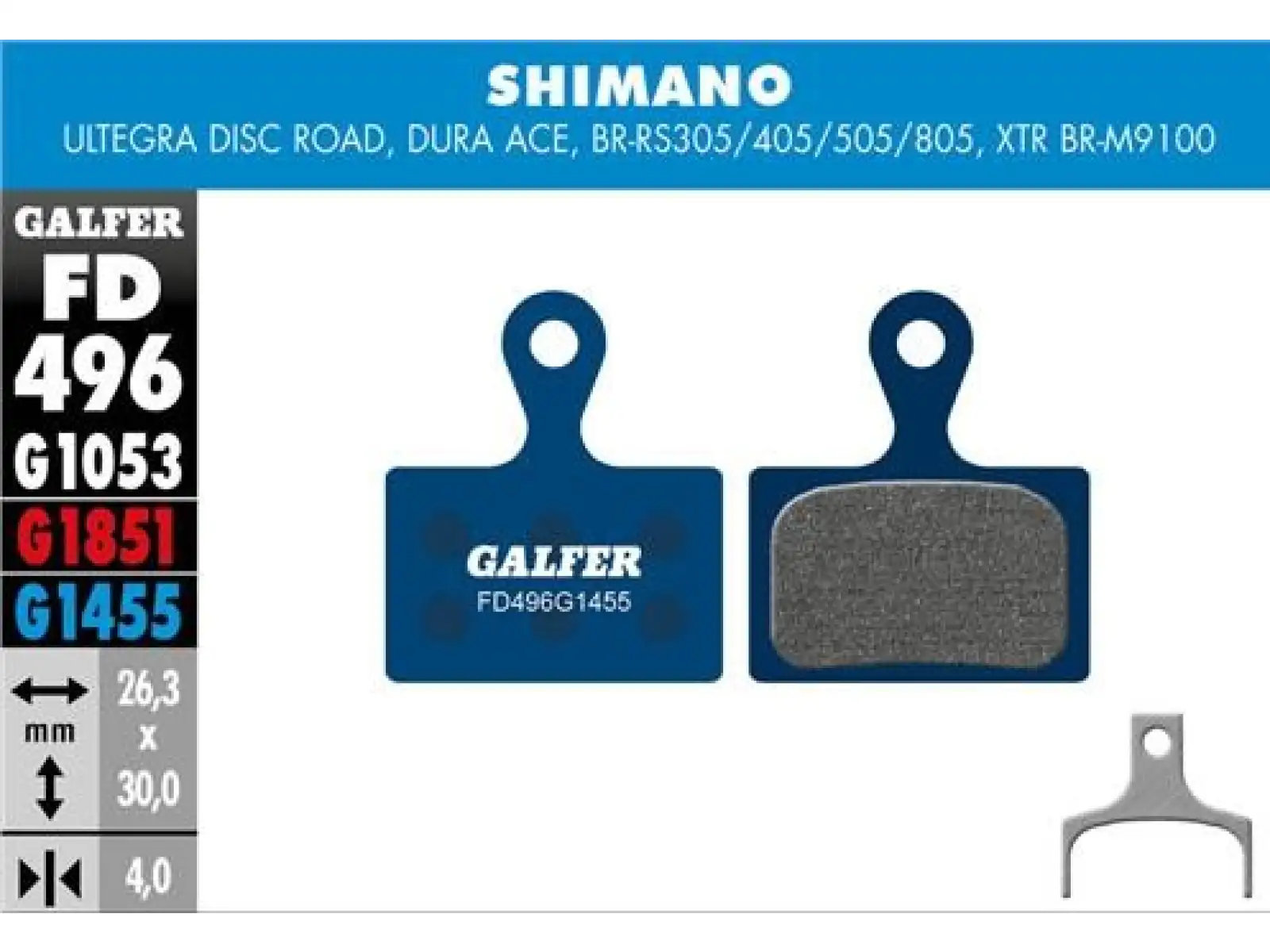 Galfer FD496 Road G1455 brzdové doštičky pre Shimano