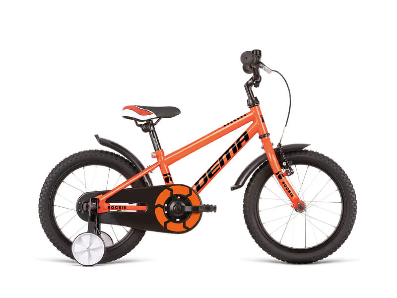 Dema Rockie 16 Junior 1 Speed 2021 oranžový detský bicykel
