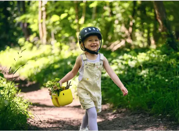 Woom POP košík na bicykel Wild Violet