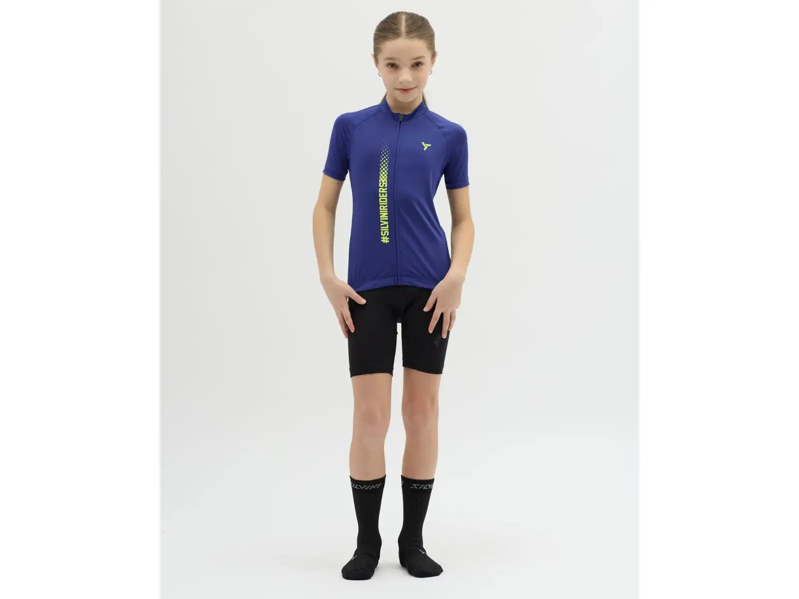 Silvini Mazzani detský dres krátky rukáv Blue/Neon
