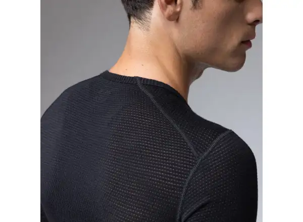 Alé Intimo Merino pánske spodné tričko krátky rukáv Black