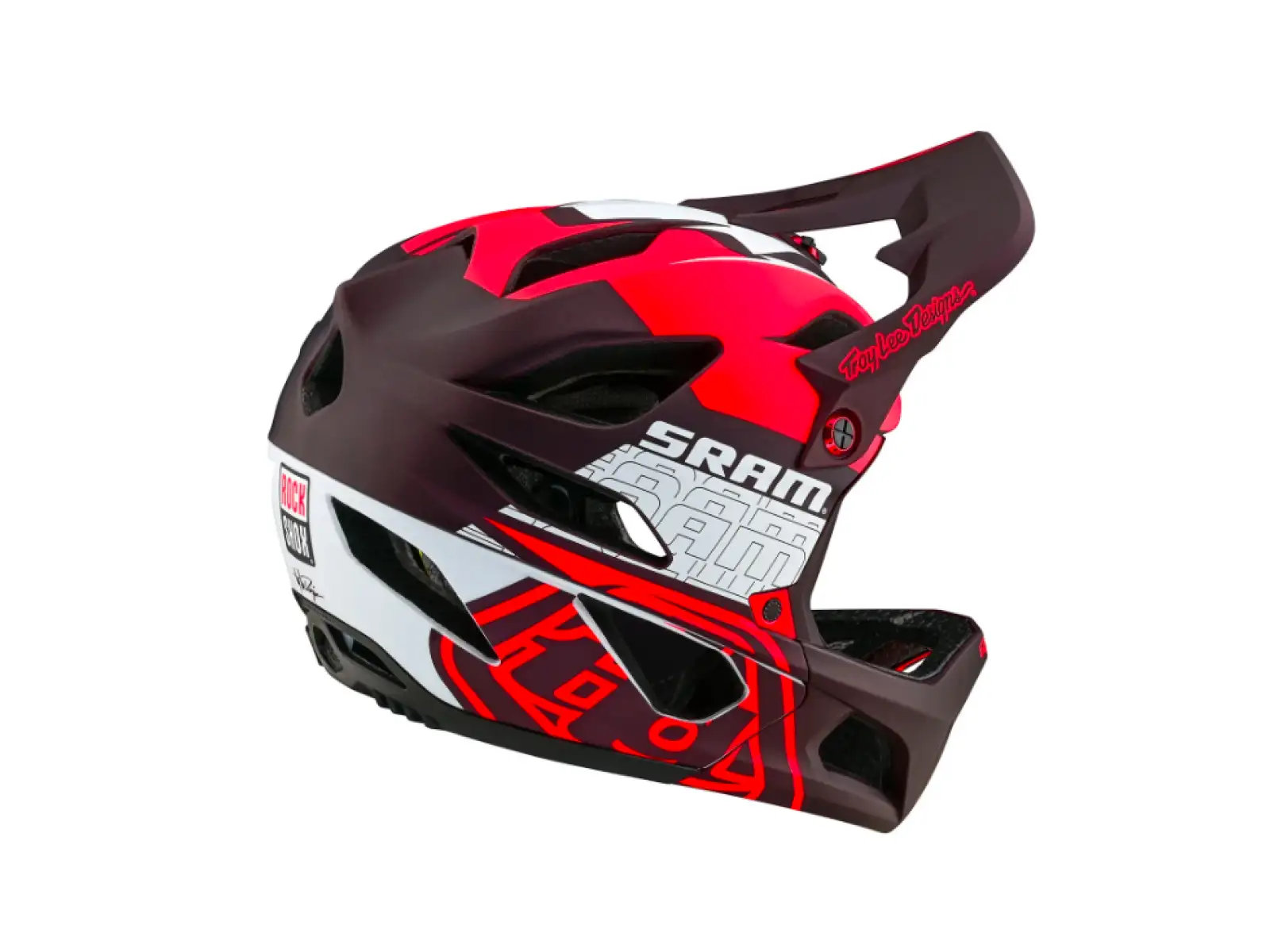 Troy Lee Designs Stage Mips SRAM prilba Vector Red