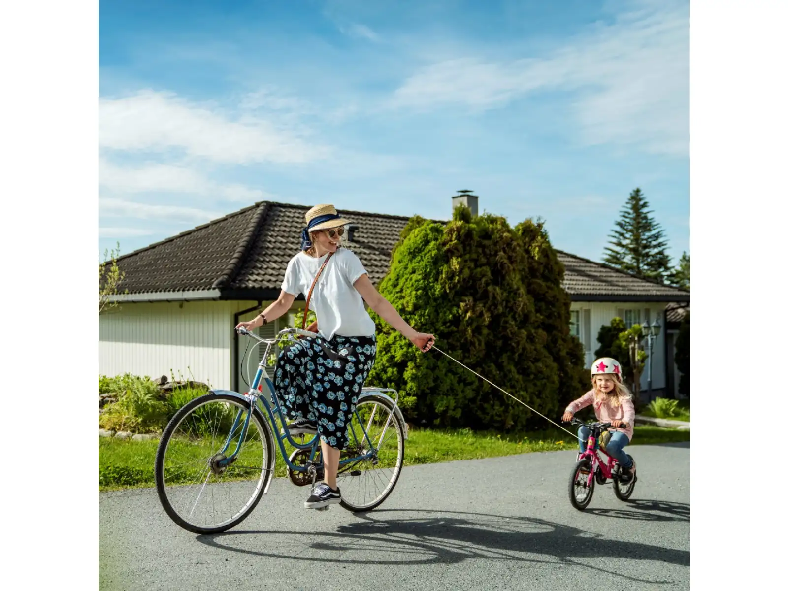 Kidreel navijak pre detské bicykle ružový