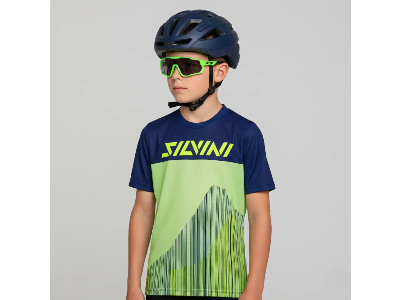 Silvini Denni detský dres krátky rukáv Blue Green