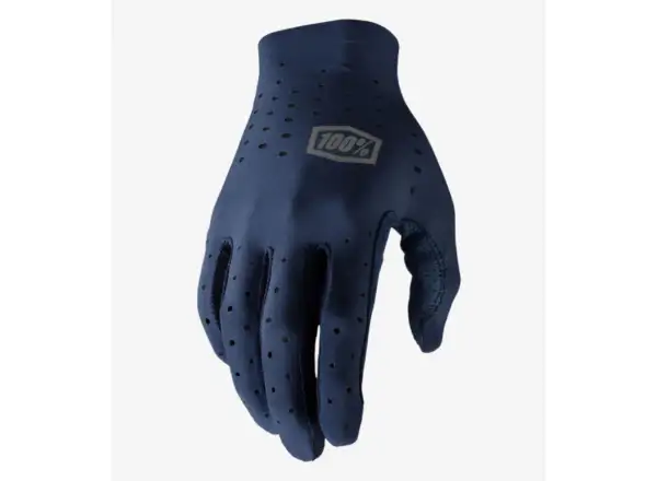 100% Sling Bike pánske rukavice Navy