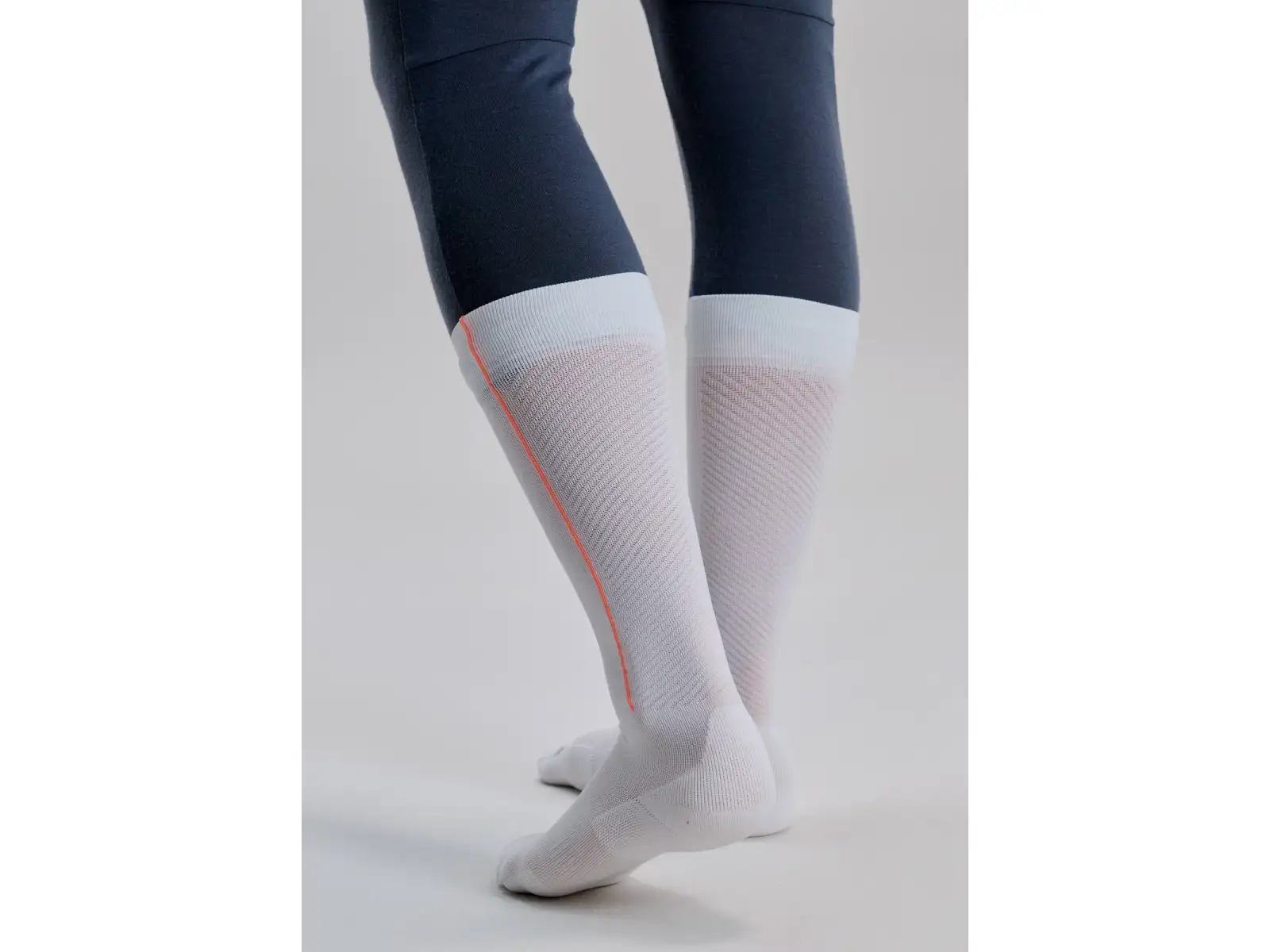 POC Race Sock Lite lyžiarske ponožky Hydrogen White